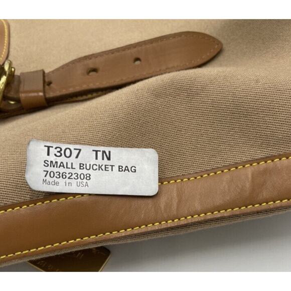 Dooney & Bourke VINTAGE T307, N°362308, made in USA,‎ Tan Small Bucket Bag - Picture 2 of 11